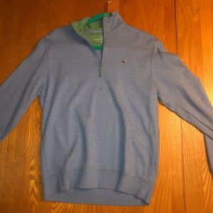 Heather Cotton Jersey 1/4 zip